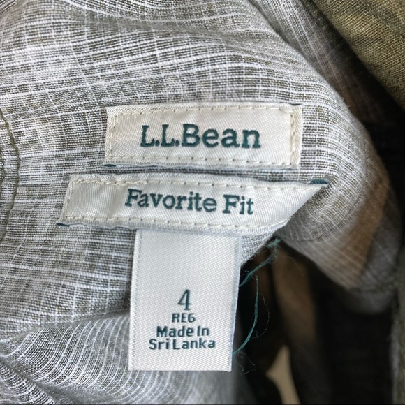 L.L Bean leaf print favorite fit skirt size 4 - Picture 4 of 5